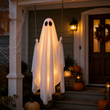 5FT Hanging Ghost Swing with LED Lights Halloween Outdoor Decoration