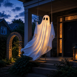 5FT Hanging Ghost Swing with LED Lights Halloween Outdoor Decoration