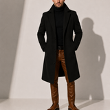 Men's Wool Blend Overcoat | Classic Long Winter Coat