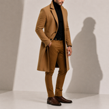 Men's Wool Blend Overcoat | Classic Long Winter Coat