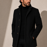 Men’s Stand Collar Coat – Tailored Winter Coat