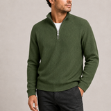 Men’s Ribbed Quarter-Zip Sweater | Smart Casual Knit Jumper