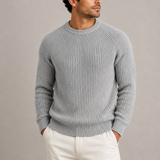 Men’s Heavyweight Fisherman Rib Knit Sweater