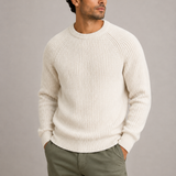 Men’s Heavyweight Fisherman Rib Knit Sweater
