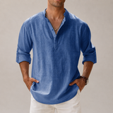 Men’s Cotton Linen Shirt | Lightweight Breathable Summer Shirt