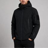 Men's Waterproof Tactical Jacket | Hooded Windproof Outdoor Softshell Coat